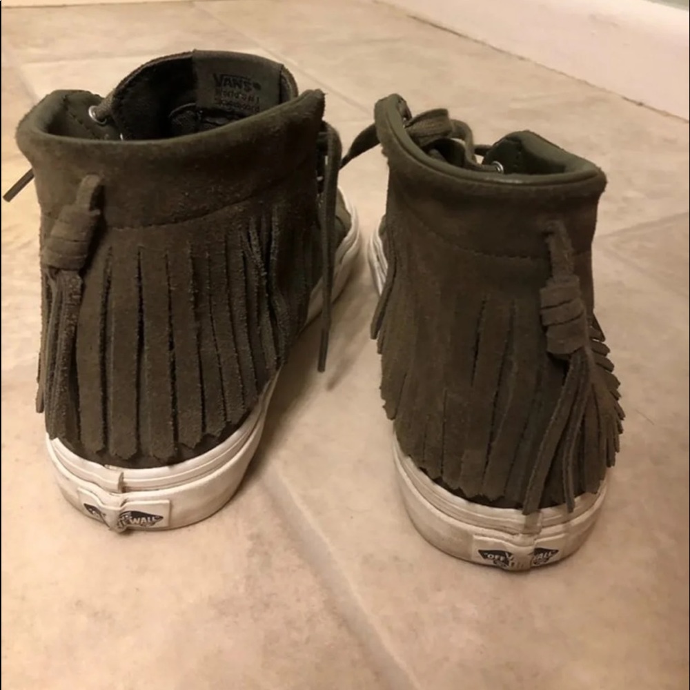 Fringe vans high tops